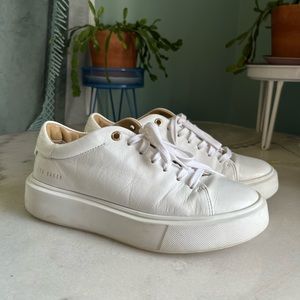 Ted Baker Lesther White Platform Sneakers